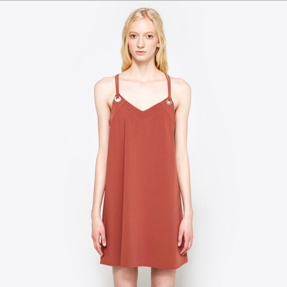 Farrow Grommet Mini Dress Small - Picture 1 of 7
